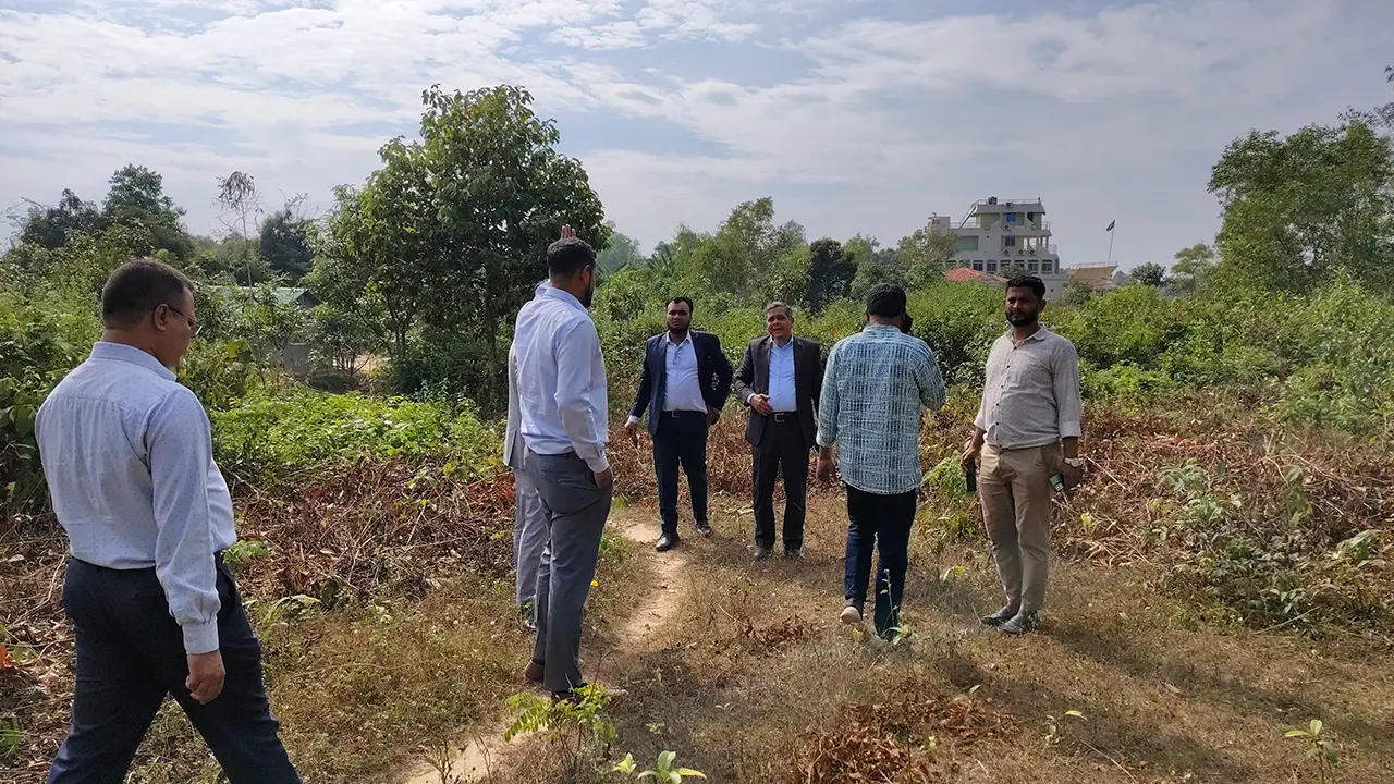 কক্সবাজারে নির্মিত হচ্ছে বাফুফে টেকনিক্যাল সেন্টার। ছবি : কালবেলা
