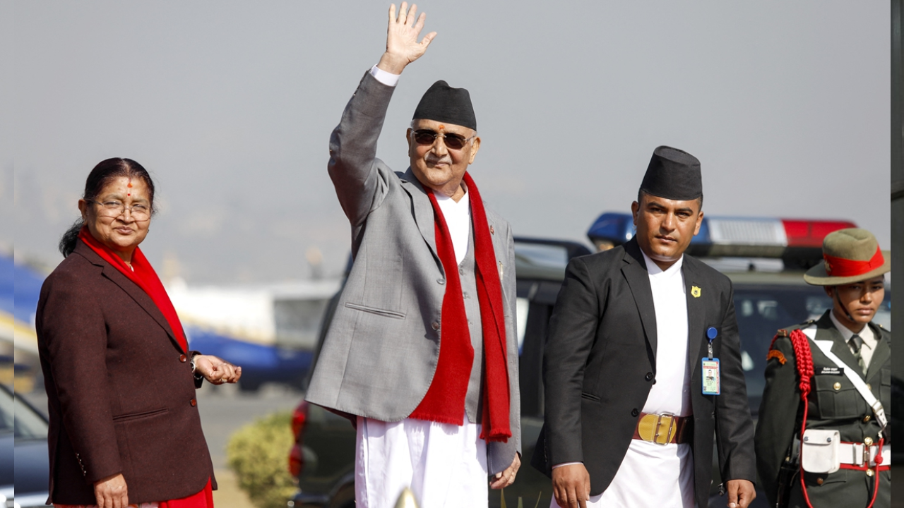 বেইজিংয়ে পৌঁছেছেন নেপালের প্রধানমন্ত্রী কেপি শর্মা ওলি। ছবি : সংগৃহীত