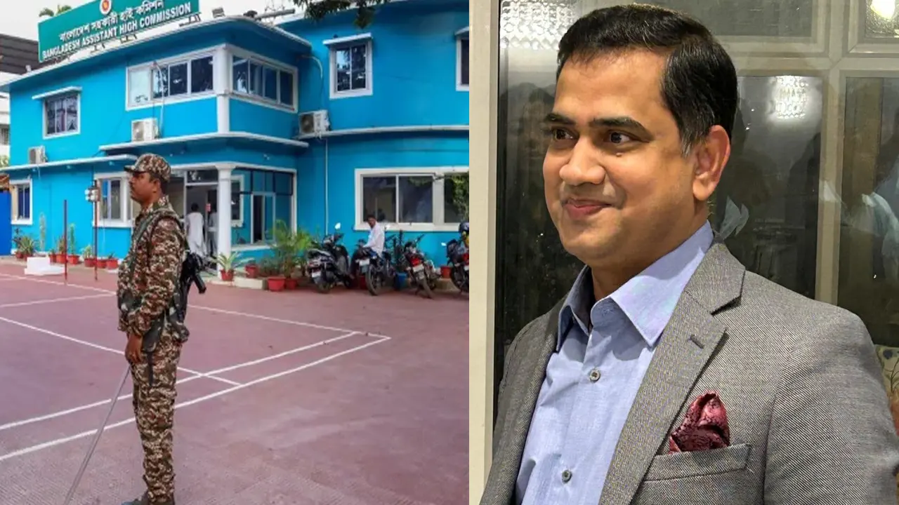 ভারতে বাংলাদেশের সহকারী হাইকমিশন ও মুসফিকুল ফজল আনসারী। ছবি : সংগৃহীত