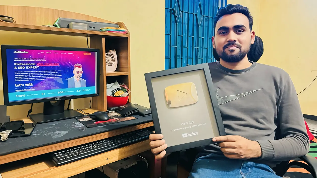 ইউটিউবে ভাগ্য বদল শরীয়তপুরের শাকিল মিয়া। ছবি : কালবেলা