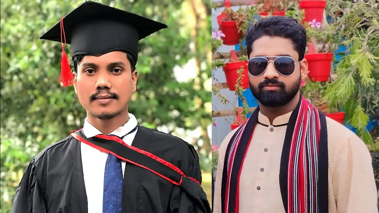 সভাপতি রুবেল হোসেন (বামে) ও সাধারণ সম্পাদক মো. ইব্রাহিম হোসাইন সবুজ (ডানে)। ছবি : সংগৃহীত