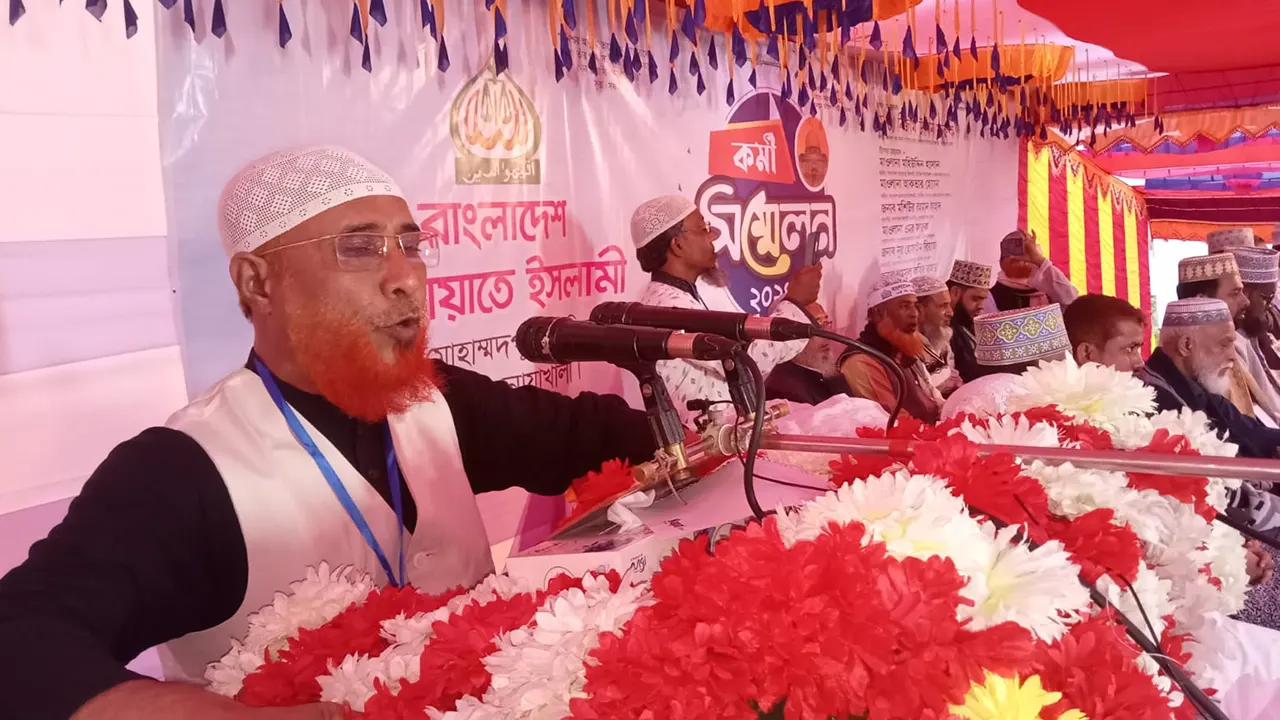 বাংলাদেশ জামায়াতে ইসলামীর কেন্দ্রীয় মজলিশে শূরা সদস্য ও নোয়াখালী জেলা নায়েবে আমির মাওলানা নিজাম উদ্দিন ফারুক। ছবি : কালবেলা