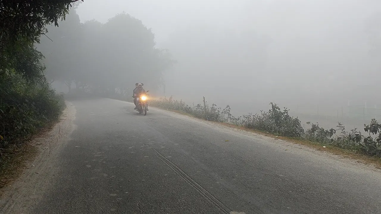 তেঁতুলিয়ায় শীতের তীব্রতা বেড়েছে। ছবি : কালবেলা