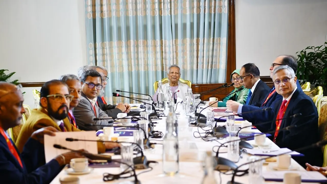 এসএফও প্রতিনিধিদলের সঙ্গে প্রধান উপদেষ্টার বৈঠক। ছবি : সংগৃহীত