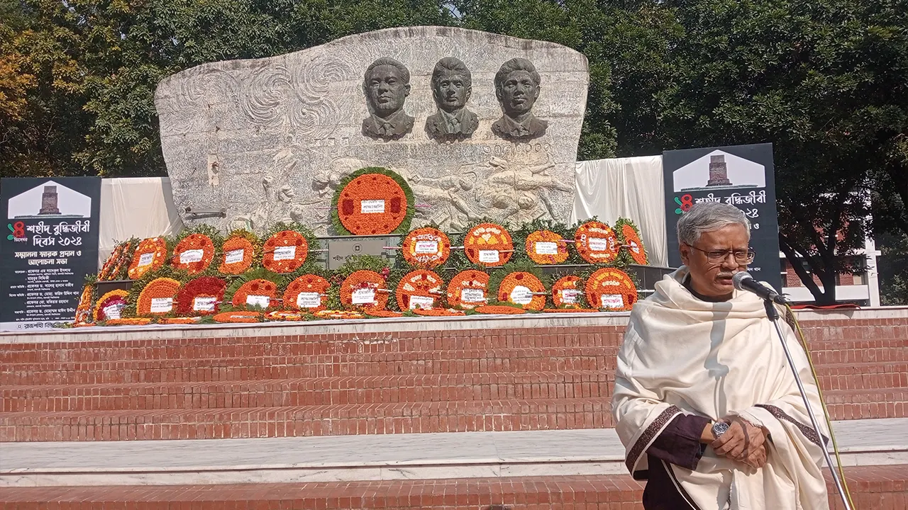 রাজশাহী বিশ্ববিদ্যালয়ের (রাবি) উপাচার্য অধ্যাপক সালেহ হাসান নকীব। ছবি : কালবেলা