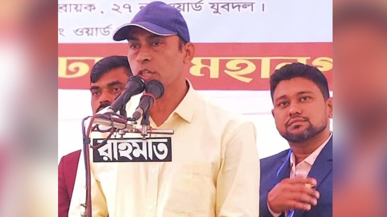 কর্মিসভায় খন্দকার এনামুল হক এনাম। ছবি : সংগৃহীত