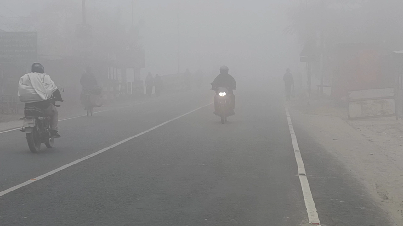 কুড়িগ্রামের শীতের সকাল। ছবি : কালবেলা