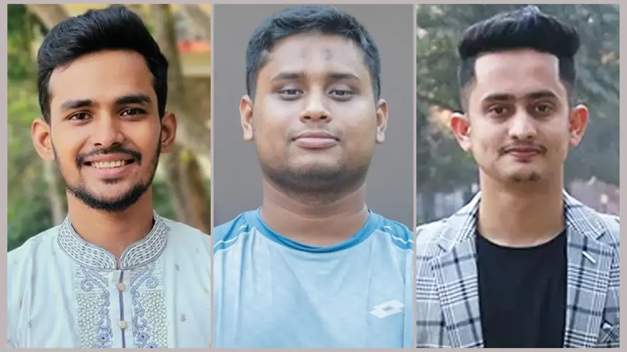 আসিফ মাহমুদ, হাসনাত আবদুল্লাহ, সারজিস আলম। ছবি : সংগৃহীত