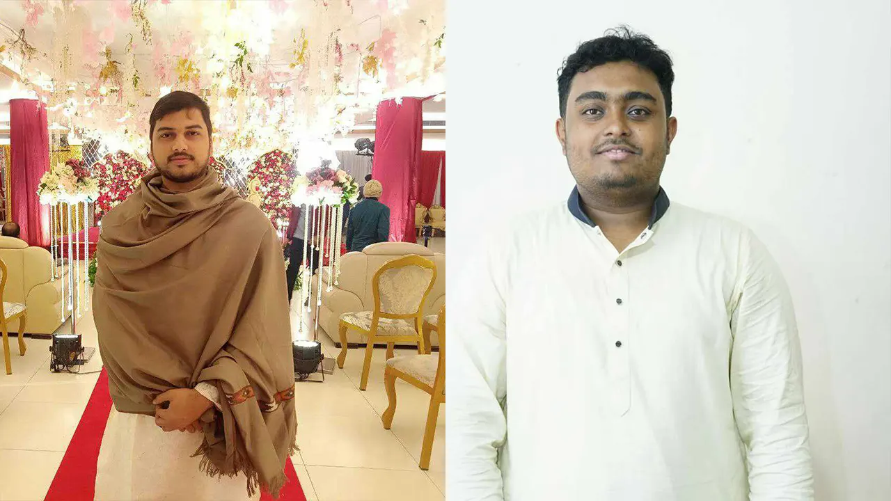 বামে সভাপতি আবদুল হক মানিক এবং সেক্রেটারি মোস্তাকিম আহমেদ। ছবি : সংগৃহীত