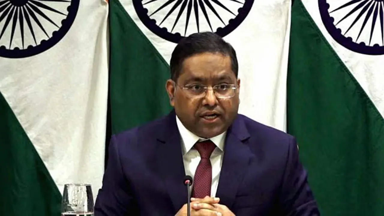 ভারতের পররাষ্ট্র মন্ত্রণালয়ের মুখপাত্র রণধীর জয়সওয়াল। ছবি : সংগৃহীত