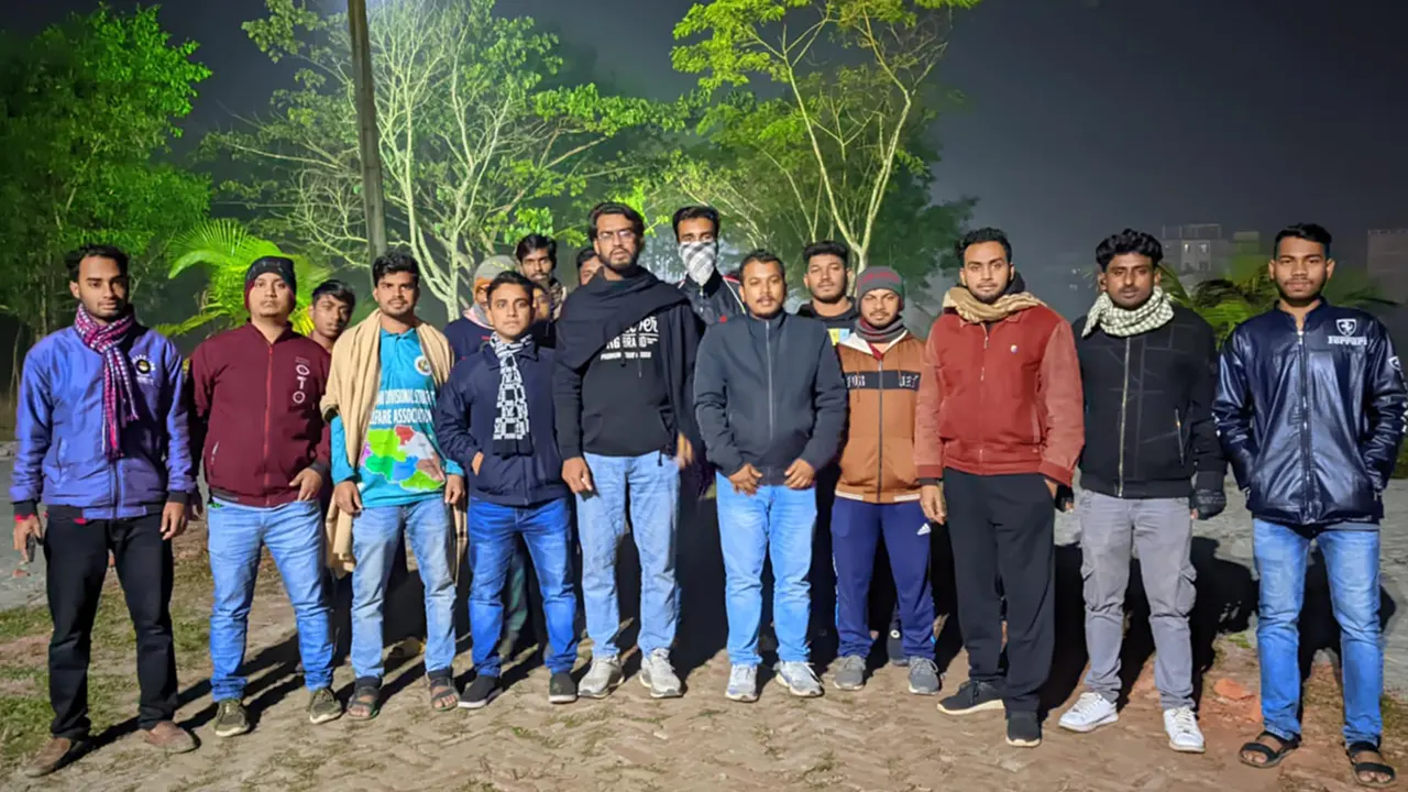 ববি ছাত্রদল নিষিদ্ধ সংগঠন ছাত্রলীগের অপতৎপরতার বিরুদ্ধে বিক্ষোভ মিছিল করেছে। ছবি : কালবেলা