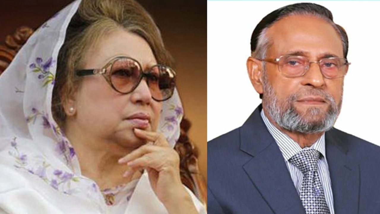 সাবেক প্রধানমন্ত্রী খালেদা জিয়া ও কর্নেল (অব.) অলি আহমদ। ছবি : সংগৃহীত