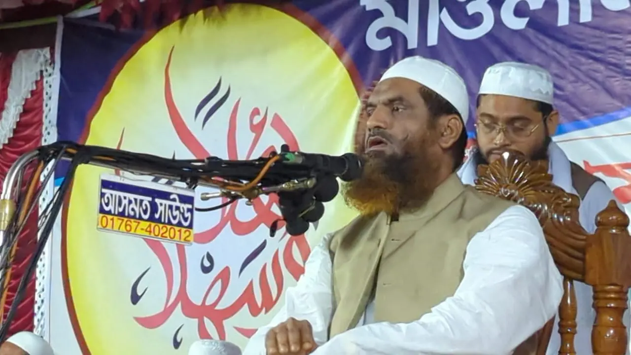 বাংলাদেশ খেলাফত মজলিসের মহাসচিব আল্লামা মামুনুল হক। ছবি : কালবেলা