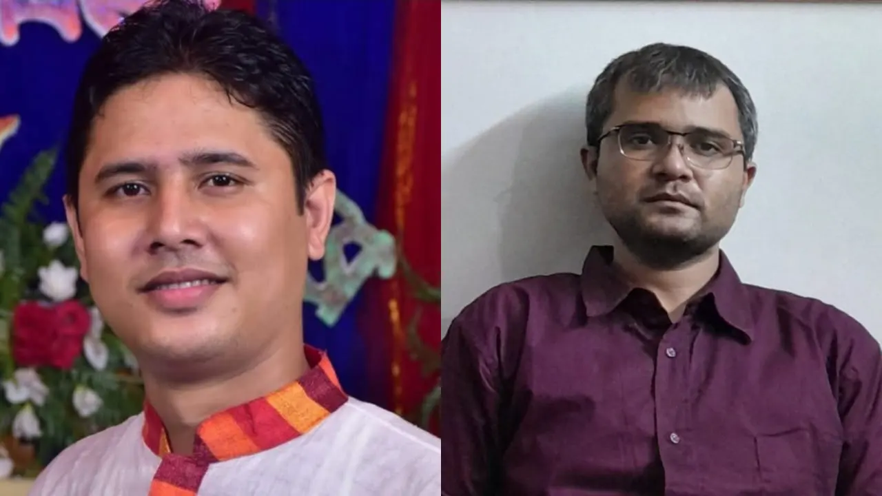জহির উদ্দিন বাবর ও ওয়াসিম আহমেদ অনীক। ‍ছবি : কালবেলা