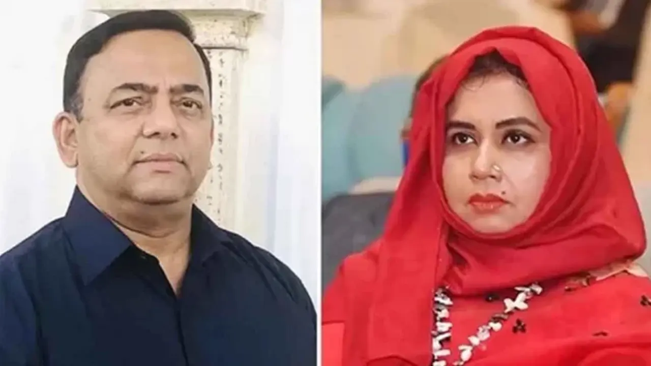 বেনজীর আহমেদ ও তার স্ত্রী জীশান মীর্জা। ছবি : সংগৃহীত