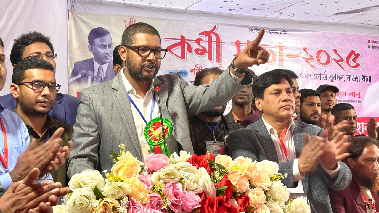 যুবদল ঢাকা মহানগর উত্তরের আহবায়ক শরীফ উদ্দীন জুয়েল। ছবি : কালবেলা