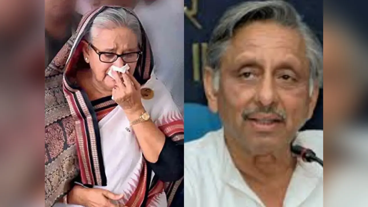 সাবেক প্রধানমন্ত্রী শেখ হাসিনা এবং ভারতের কংগ্রেস নেতা মণি শংকর আইয়ার। ছবি : সংগৃহীত