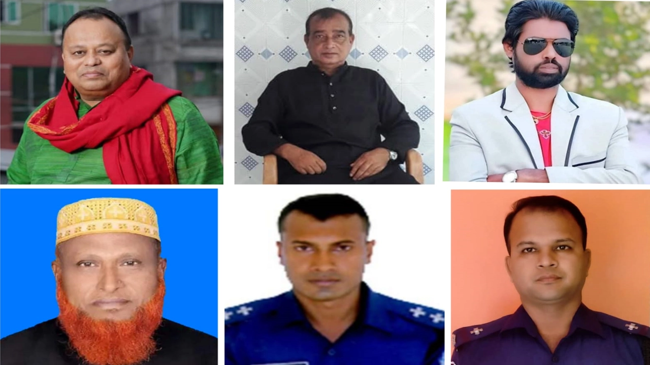 সাবেক সংসদ সদস্য আক্তারুজ্জামান বাবুসহ অন্য আসামিরা। ছবি : কালবেলা