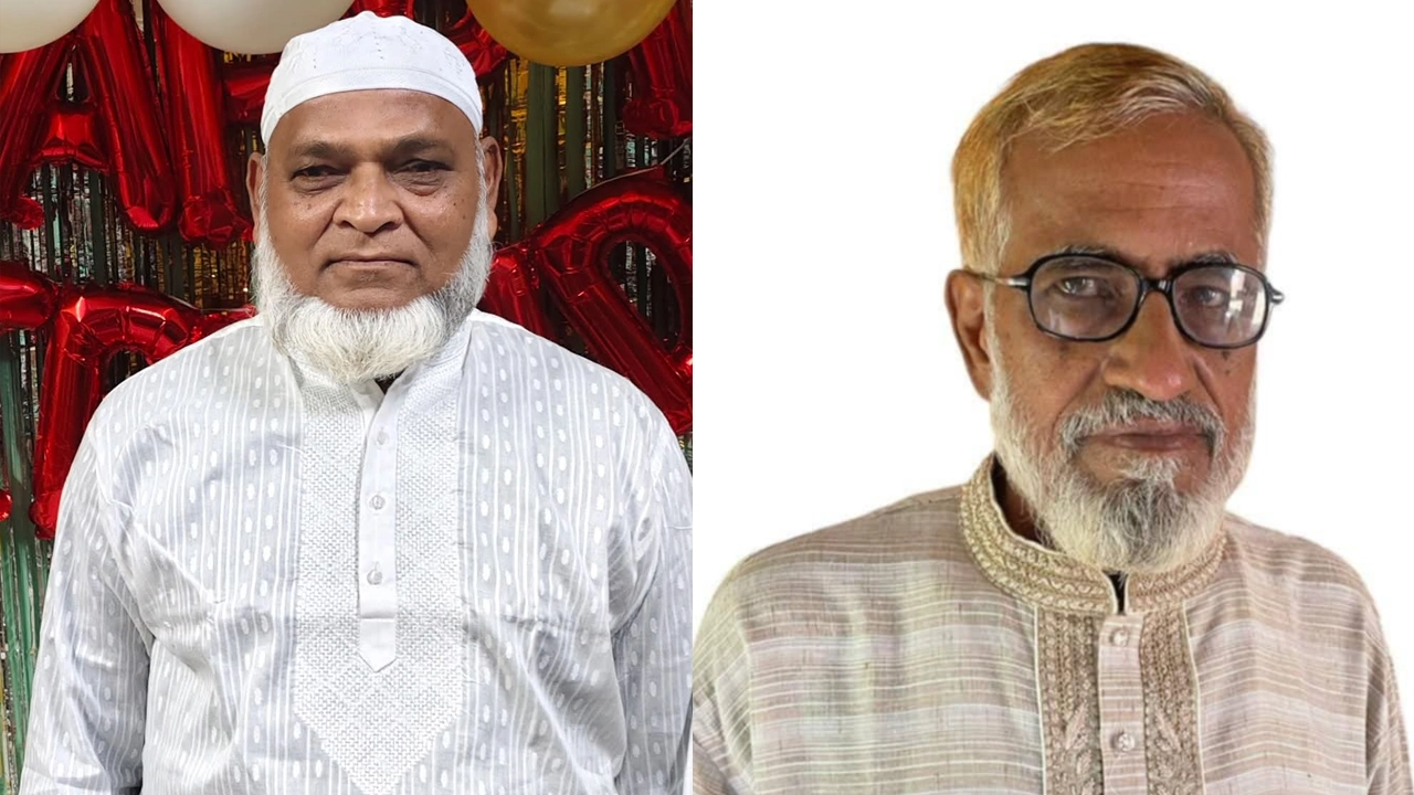 সভাপতি জয়নাল আবেদীন আব্দু (বাঁয়ে) ও সাধারণ সম্পাদক ডা. খোরশেদ আলম ভুঁইয়া (ডানে)। ছবি : কালবেলা