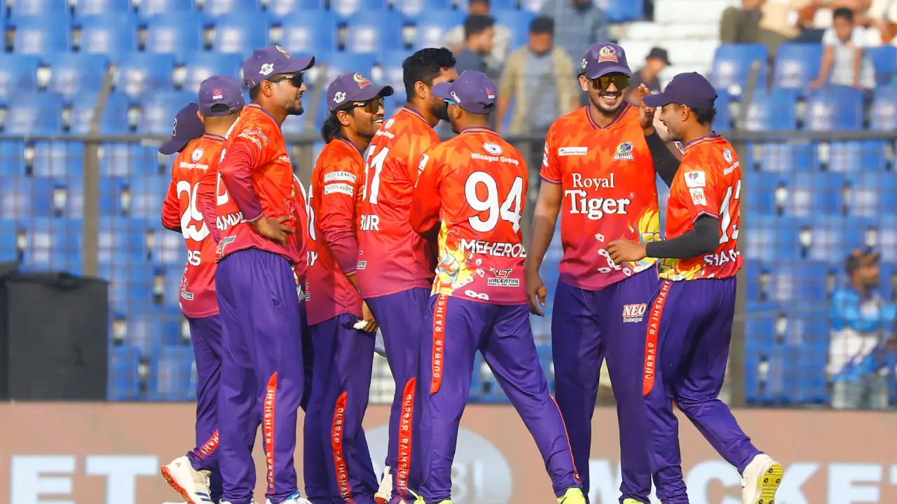 দুর্বার রাজশাহী দল দুর্দান্ত খেলেছে আজকে। ছবি : সংগৃহীত