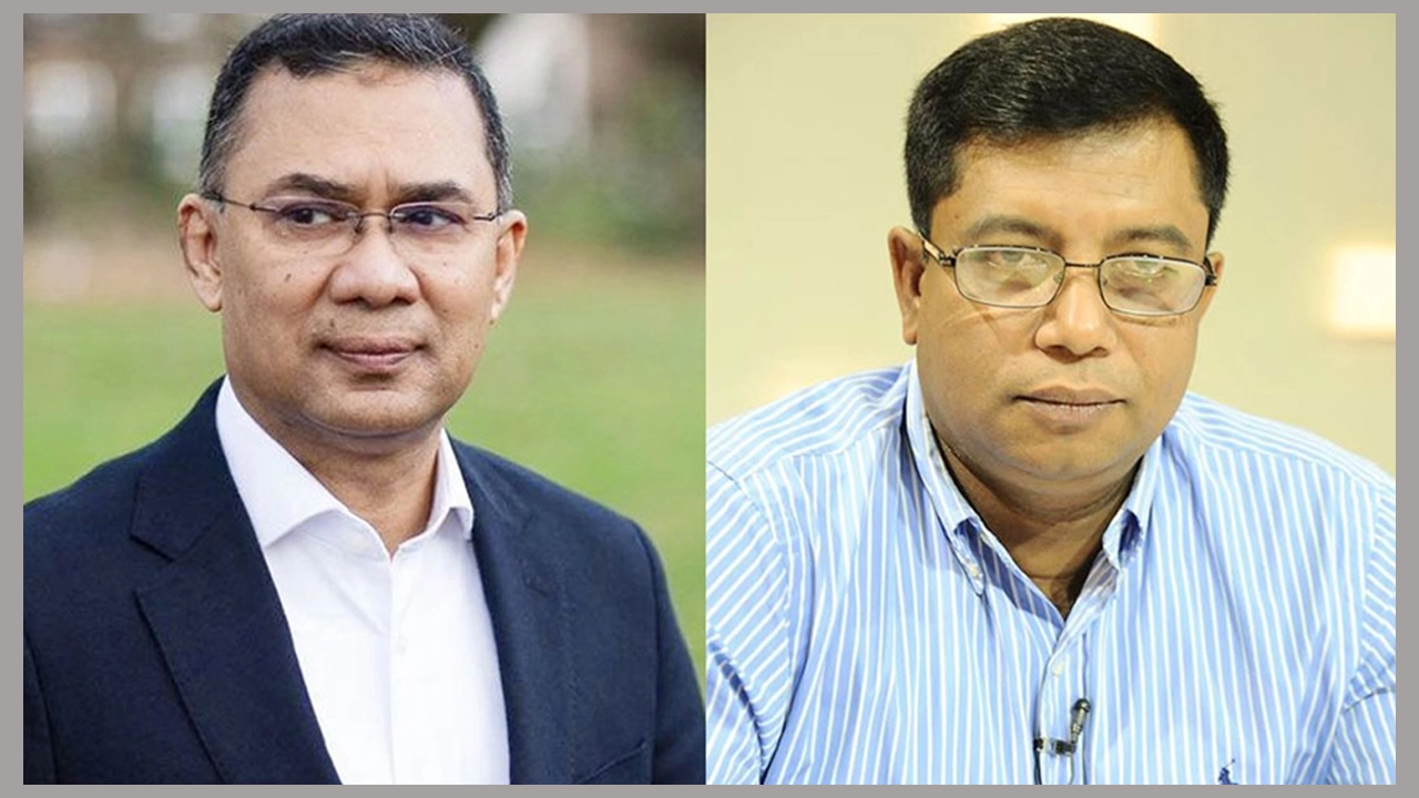 তারেক রহমান ও ড. মামুন আহমেদ। ছবি : সংগৃহীত