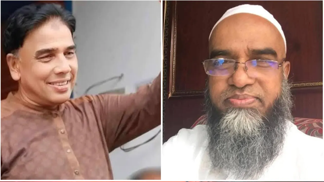 মাহবুব আলমগীর আলো ও হারুনুর রশিদ আজাদ। ছবি : কালবেলা