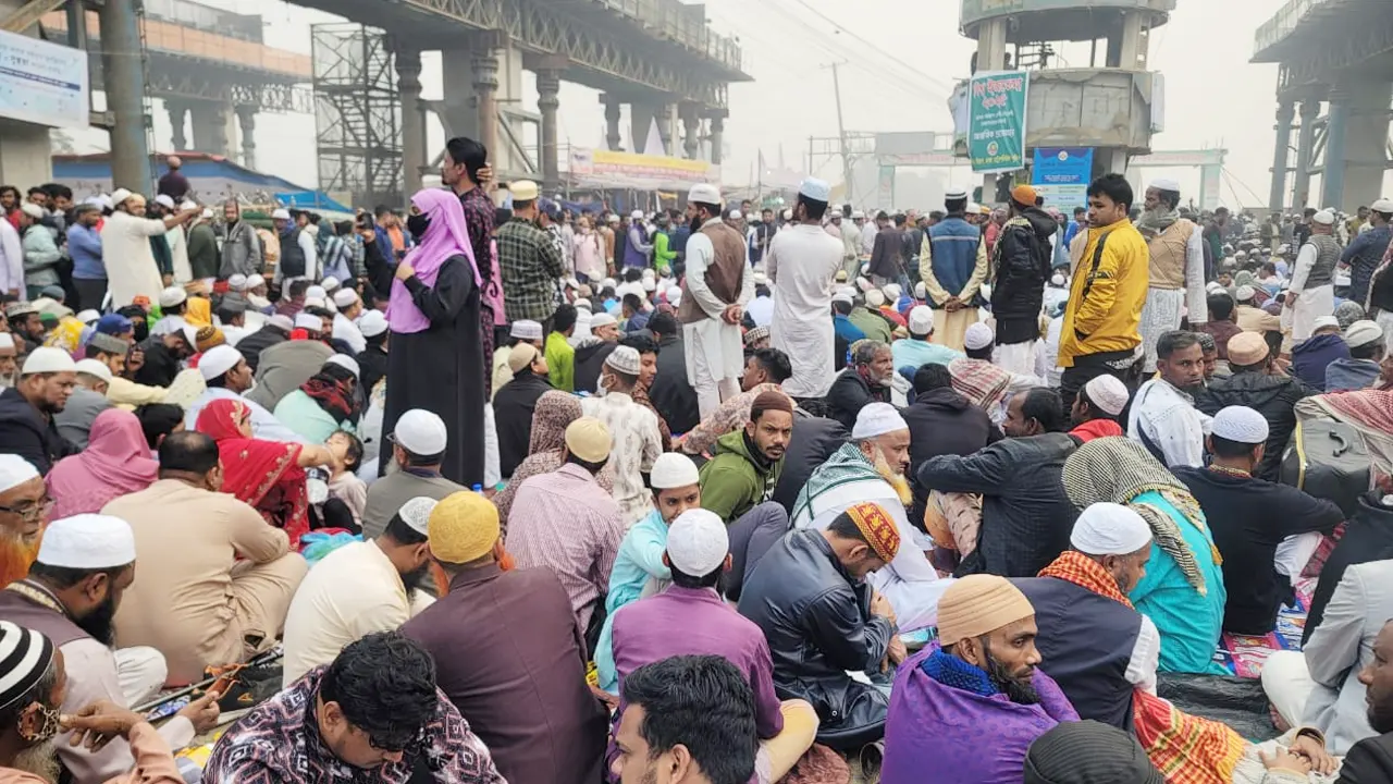 বিশ্ব ইজতেমার একাংশ। ছবি : কালবেলা