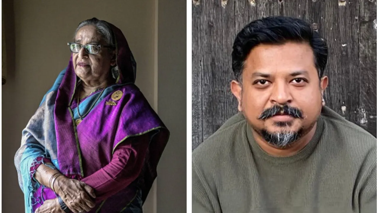 সাবেক প্রধানমন্ত্রী শেখ হাসিনা ও সাংবাদিক জুলকারনাইন সায়ের। ছবি : সংগৃহীত