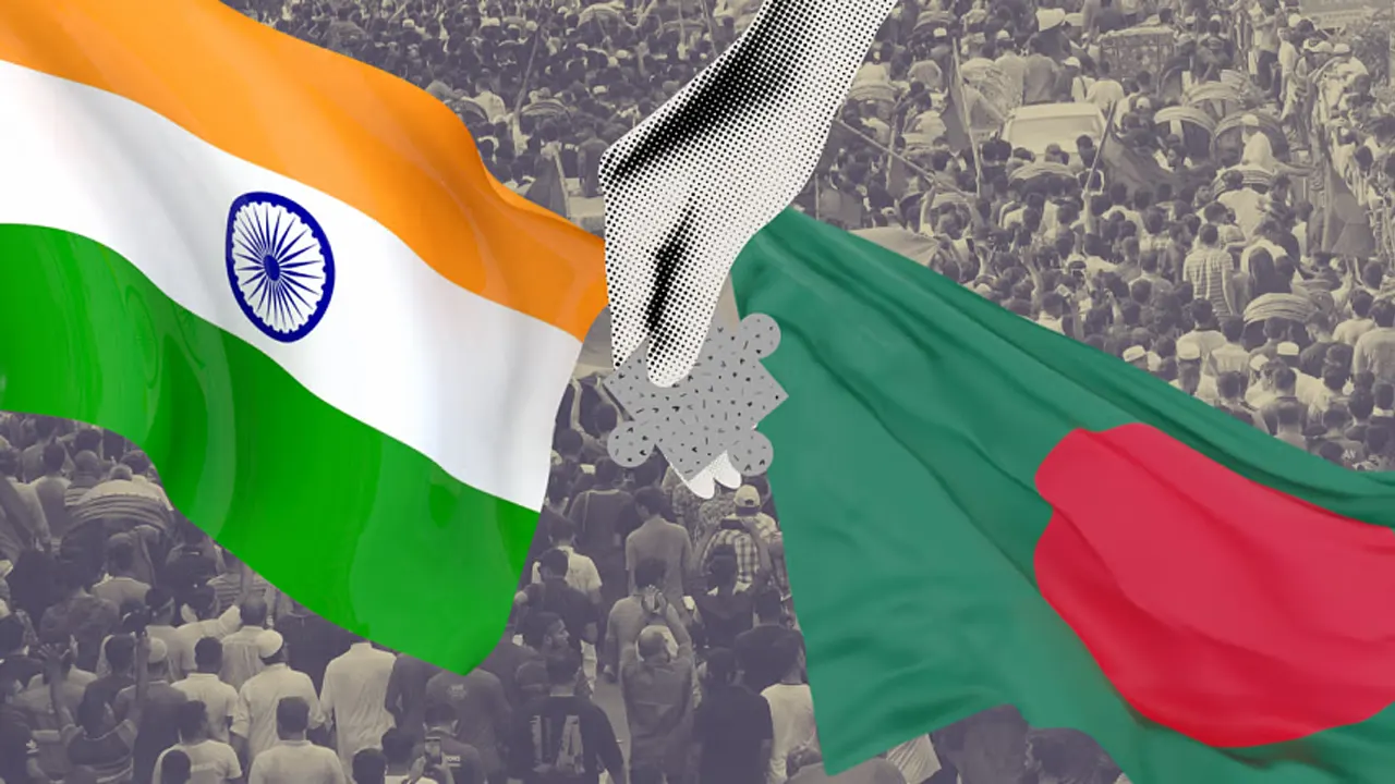 দুই দেশের পতাকা নিয়ে গ্রাফিক্স। ছবি : সংগৃহীত