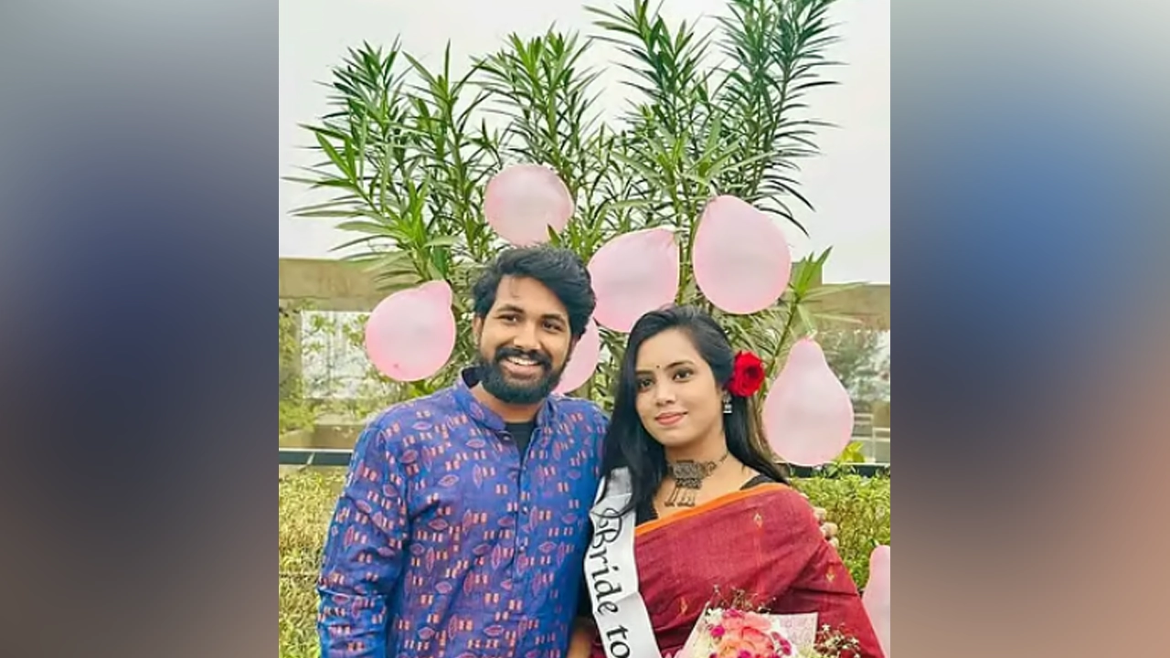 চিকিৎসক অর্ঘ্য অমৃত মণ্ডল ও তার বাগ্‌দত্তা প্রতিভা সরকার।  ছবি : সংগৃহীত