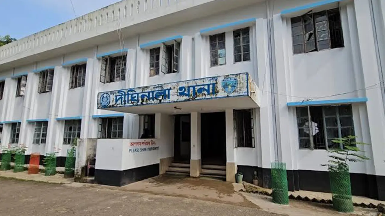 দিঘিনালা থানা। ছবি : কালবেলা