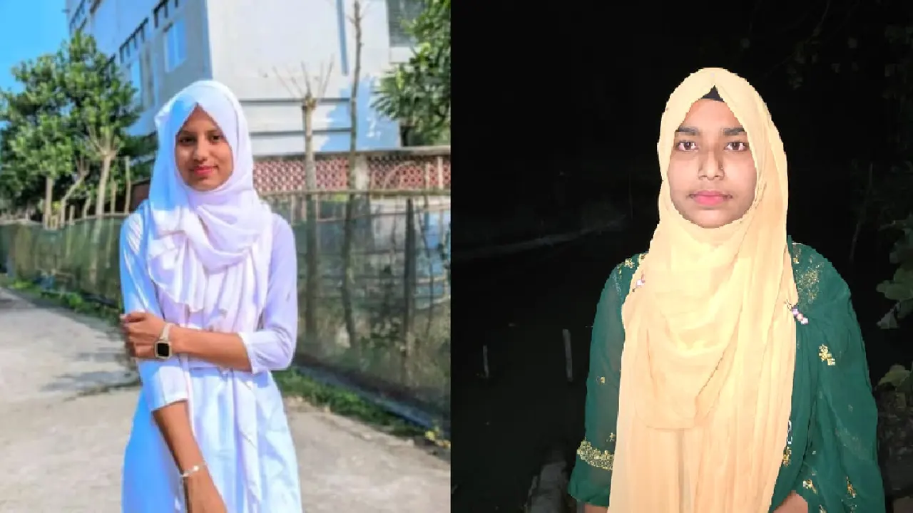 শাকরীন আক্তার ও ফাহিমা আক্তার মহিমা। ছবি : সংগৃহীত