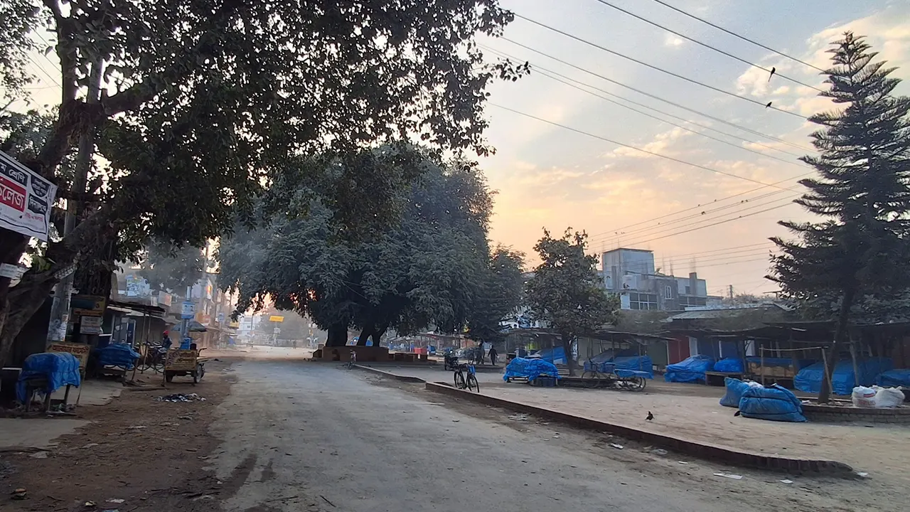 পঞ্চগড়ের শীতের সকাল। ছবি : কালবেলা