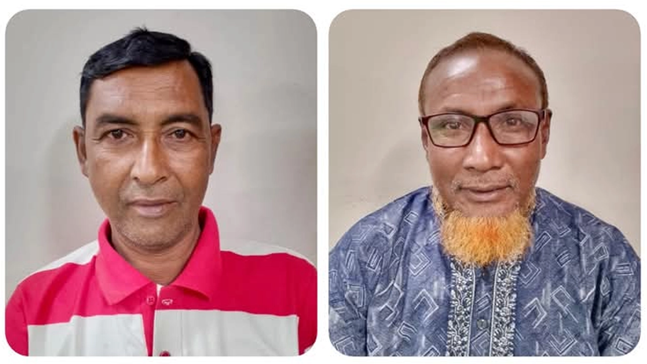 আসাদুজ্জামান বাবুল ও মনোয়ার হোসেন। ছবি : সৌজন্য