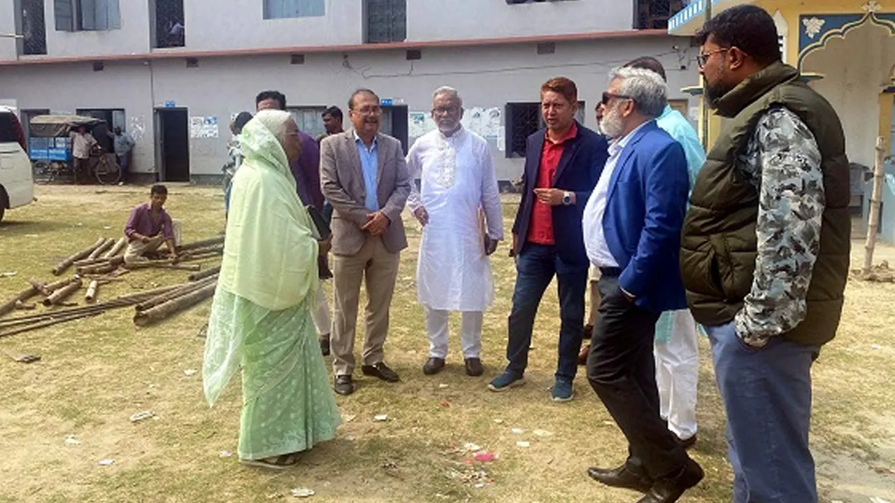 সম্মেলন কেন্দ্র পরিদর্শন করেন জেলা বিএনপি ও কেন্দ্রীয় বিএনপি নেতারা। ছবি : সংগৃহীত