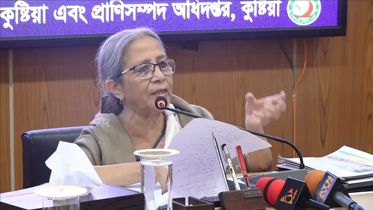 মৎস্য ও প্রাণিসম্পদ উপদেষ্টা ফরিদা আখতার। ছবি : কালবেলা
