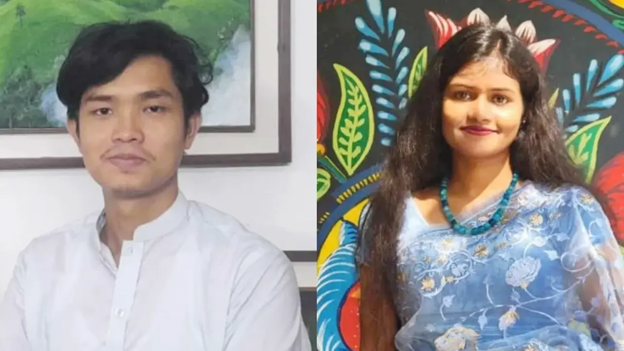 নুমং মারমা ও আল আরবী শিকদার। ছবি : সংগৃহীত