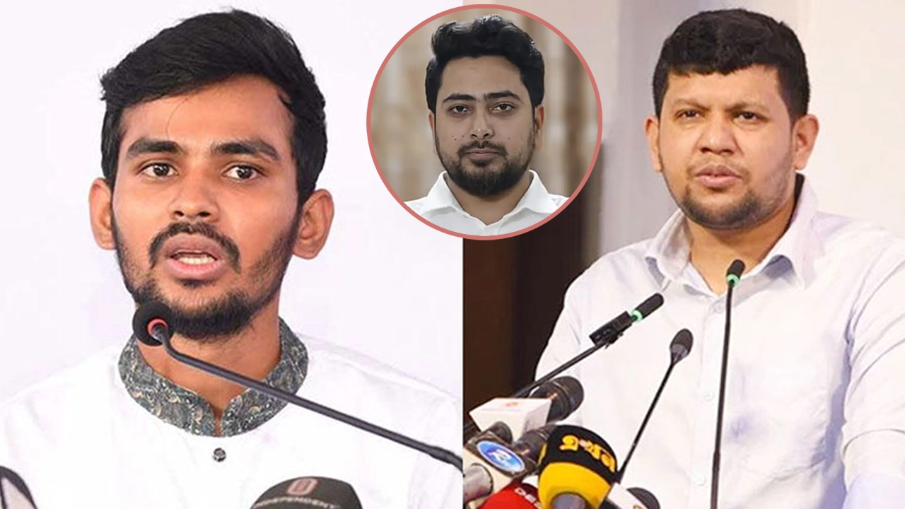 আসিফ মাহমুদ সজীব ভূঁইয়া ও মাহফুজ আলম। ছবি : সংগৃহীত