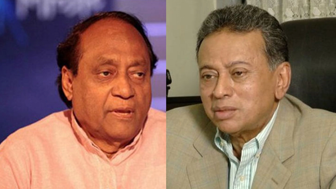 বাঁ থেকে  বিএনপির ভাইস চেয়ারম্যান আব্দুল্লাহ আল নোমান ও দলের স্থায়ী কমিটির সদস্য আমির খসরু মাহমুদ চৌধুরী। ছবি : কালবেলা