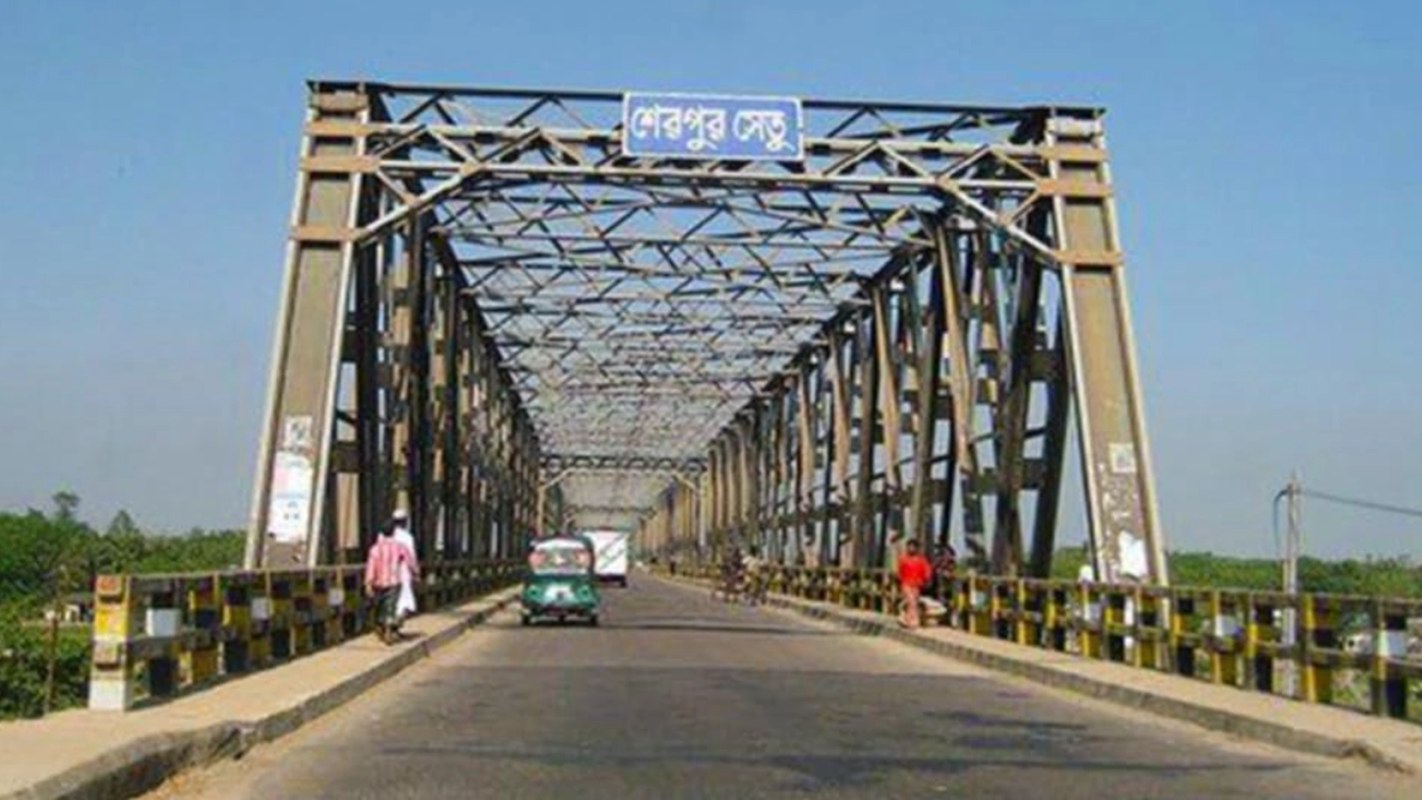 সিলেট-ঢাকা মহাসড়কের শেরপুর সেতু। ছবি : সংগৃহীত