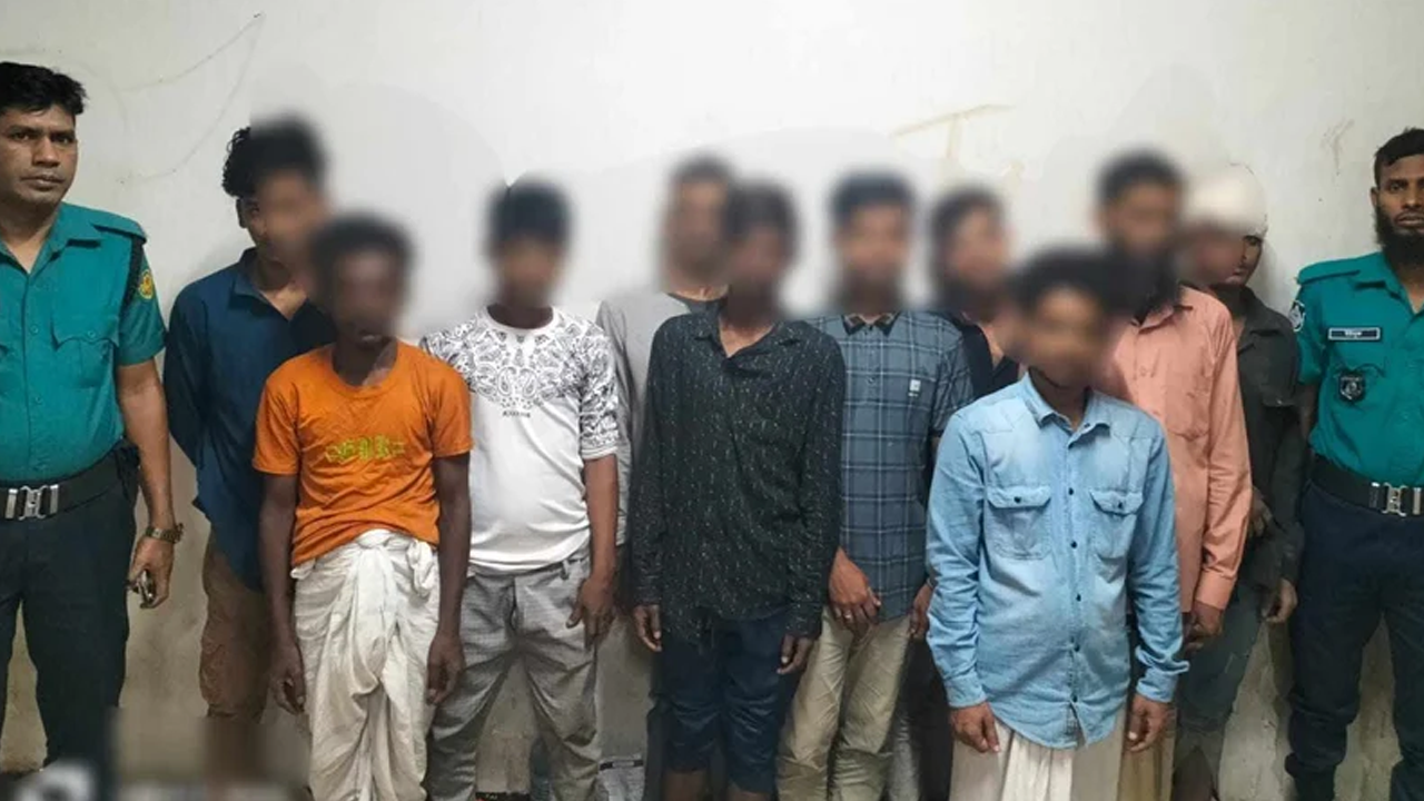 ছিনতাইকারী ও ডাকাতসহ গ্রেপ্তার ১০। ছবি : সংগৃহীত