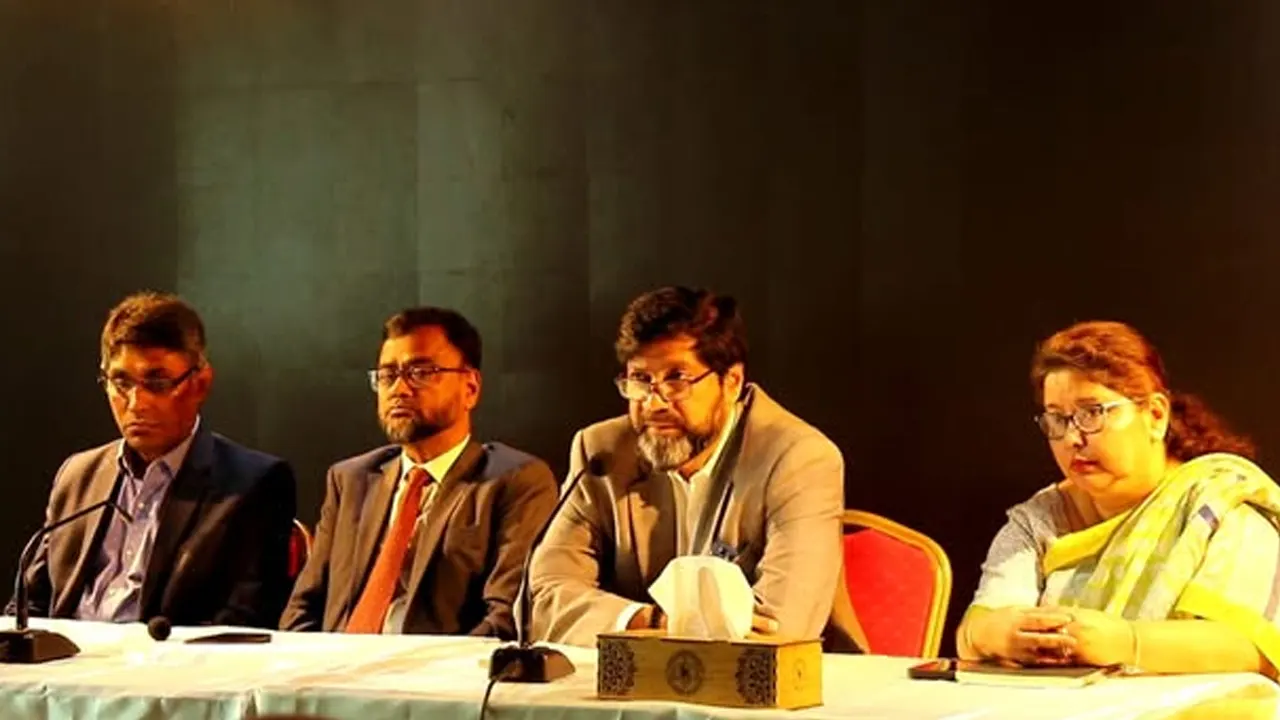 রাজধানীর আগারগাঁওয়ে বিএসইসি ভবনে অনুষ্ঠিত সভা। ছবি : সংগৃহীত