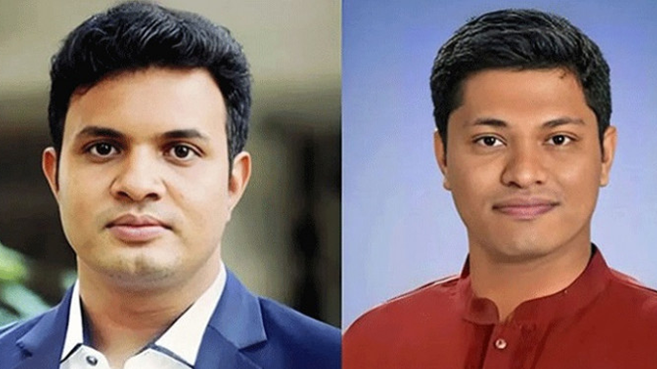সাদ্দাম হোসেন ও শেখ ওয়ালি আসিফ ইনান। ছবি : সংগৃহীত