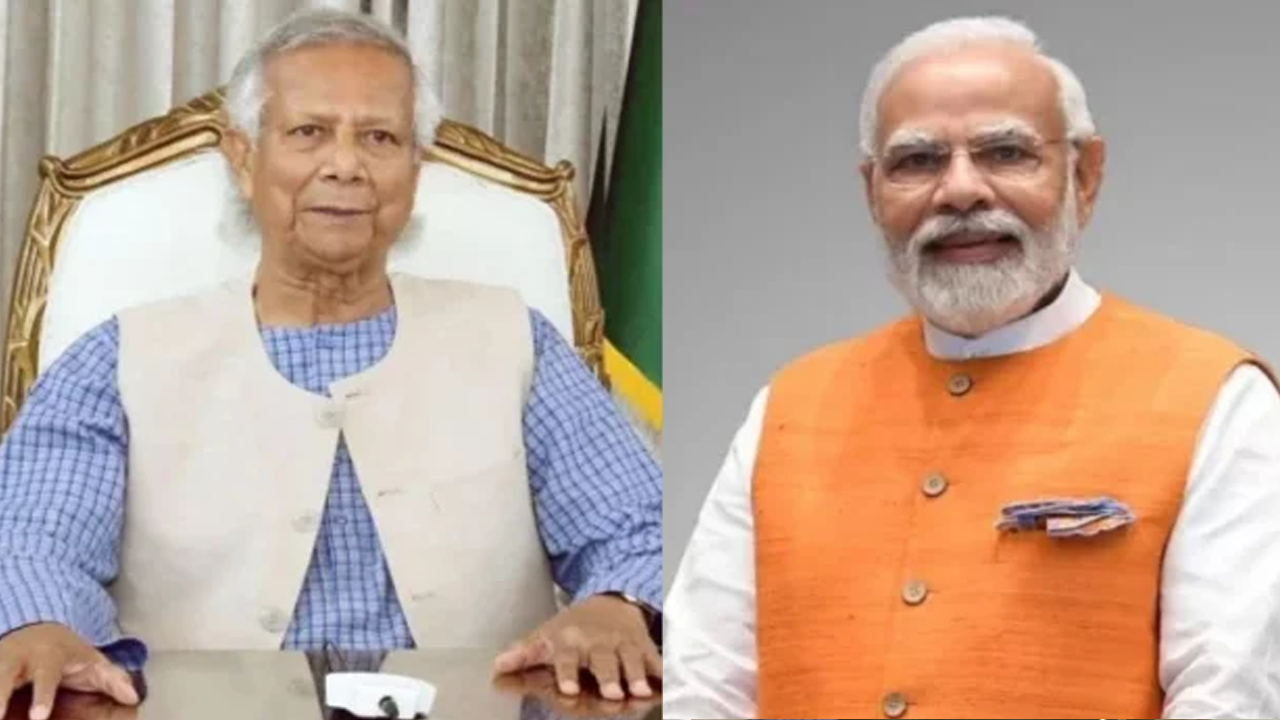 প্রধান উপদেষ্টা ড. মুহাম্মদ ইউনূস ও ভারতের প্রধানমন্ত্রী নরেন্দ্র মোদি। ছবি : সংগৃহীত