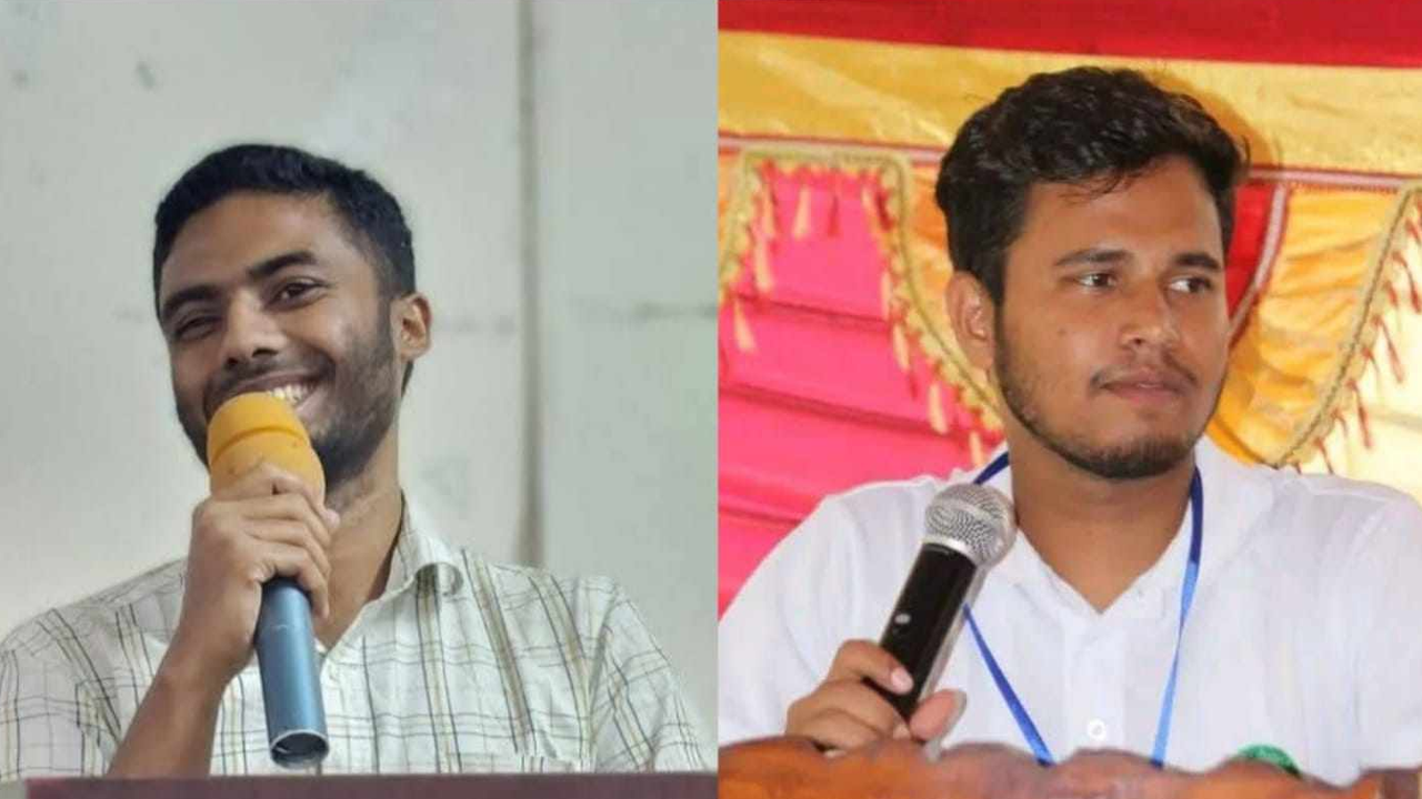 জবি কেন্দ্রীয় মসজিদে ইতেকাফে বসা দুই নেতা। ছবি : সংগৃহীত   