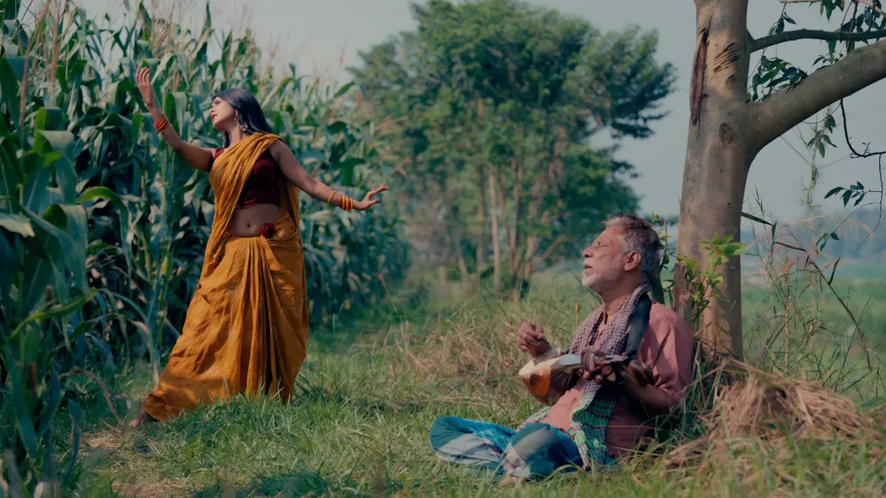 তানজিন এ আলামিনের ১ম একক মৌলিক লোকগানের একটি দৃশ্য। সৌজন্য ছবি