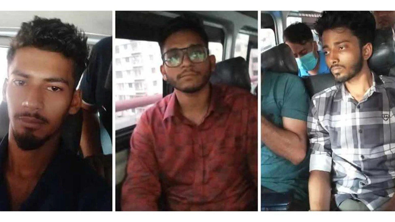 গ্রেপ্তার আসামিরা। ছবি : সংগৃহীত