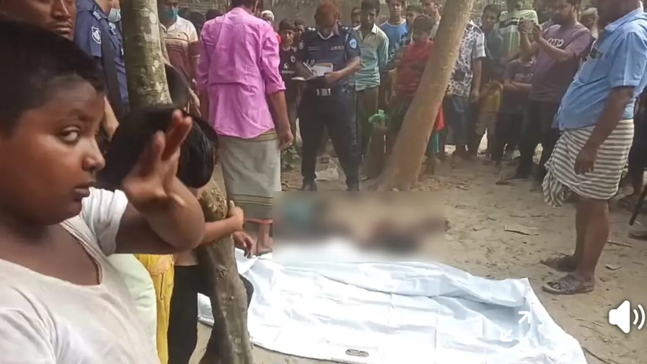 ডাকাত সর্দার পান্ডুর লাশ উদ্ধার করে হোমনা থানা পুলিশ। ছবি : কালবেলা
