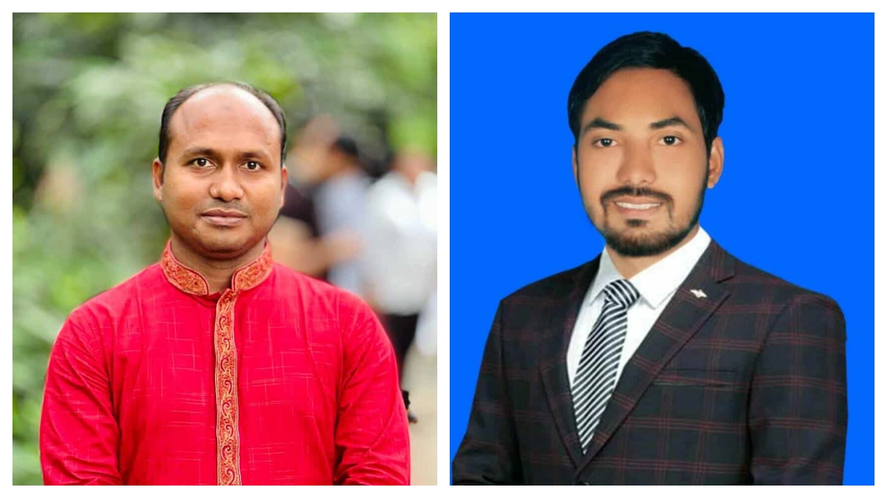 সভাপতি আব্দুর রহমান ও সাধারণ সম্পাদক আল ইমরান। ছবি : কালবেলা