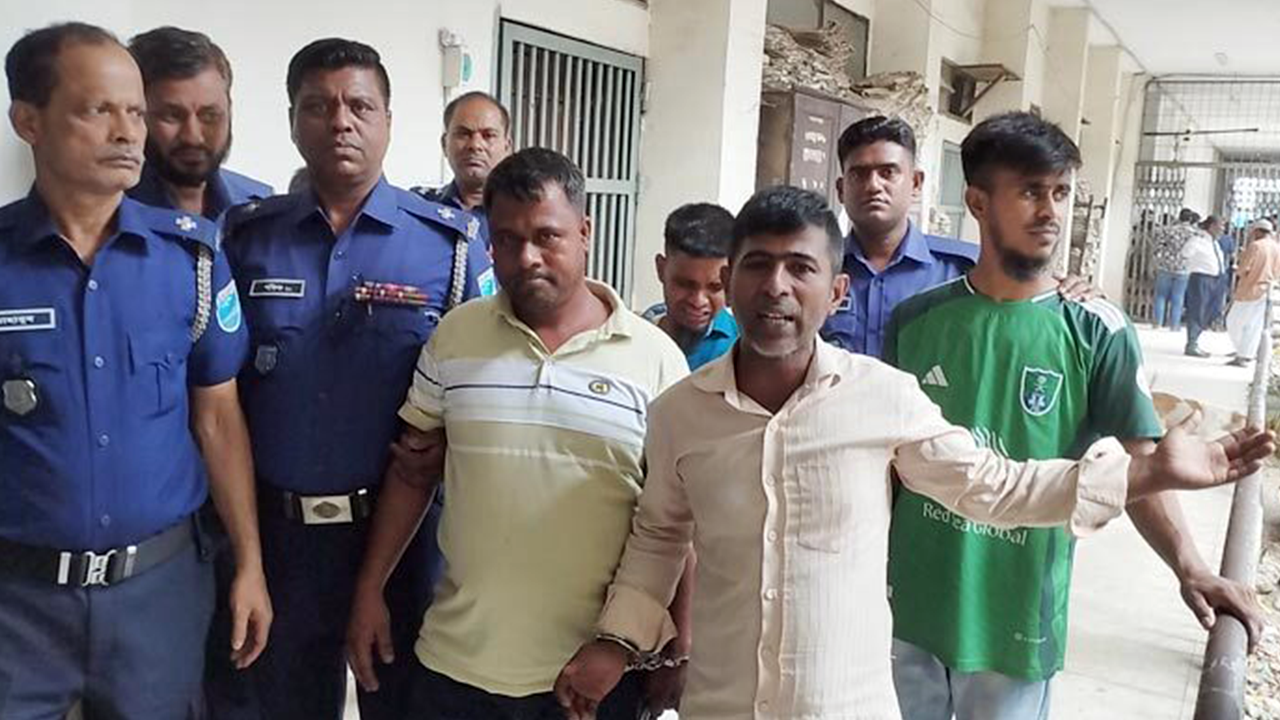 হত্যা মামলায় দণ্ডপ্রাপ্ত আসামিরা। ছবি : কালবেলা